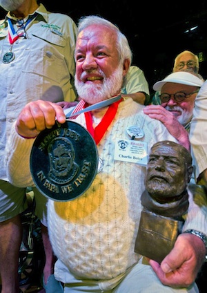 Each year a Papa Hemingway Look-Alike Contest celebrates his recognizable features. 